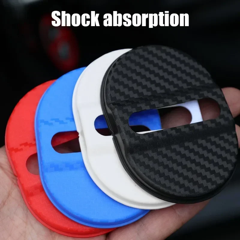 Universal Car Door Closing Shockproof Plastic Cushion Mute Shock Absorber Protective Covers Car Door Latch Accessories 4pcs