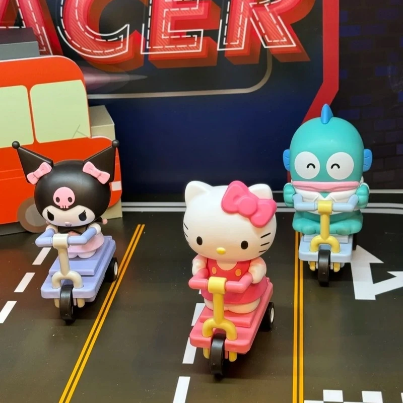 

Оригинальный мультяшный KT CAT персонаж скутер серии слепая коробка Kawaii Kuromi офисный декор для рабочего стола милая загадочная коробка модные игрушки подарки