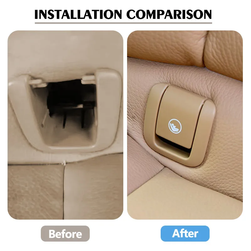 Rear Child Seat Safety ISOFIX Cover Assembly Restraint For Volvo V90 S90 XC40 S60 XC60 V60 Rear Seat Hook Cover Accessories17-21
