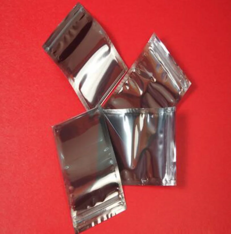 6*9cm Anti Static Shielding Bags ESD Anti-Static Pack Bag Zip Zipper Lock Top Waterproof Self Seal Antistatic Package Bag