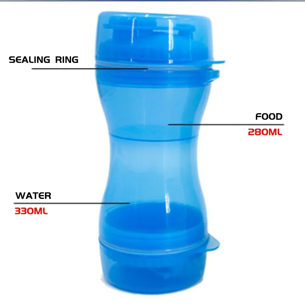 Outdoor Portable Pet Dog Water Bottle Training Food Storage Bottle PP Dogs Water Dispenser for Large Dogs Pets Accessories Stuff