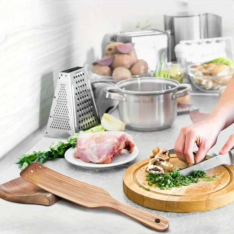 حامل ملاعق خشبي للمطبخ، فاصل ا - مراجعة Commercial Kitchen Cooking وسعره