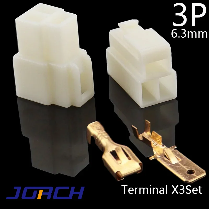 1 Set 6.3mm 1/2/3/4/6/8/12P/14 pin Automotive Electrical Connector Cable Terminal Plug Kits Motorcycle For Ebike Car Terminal
