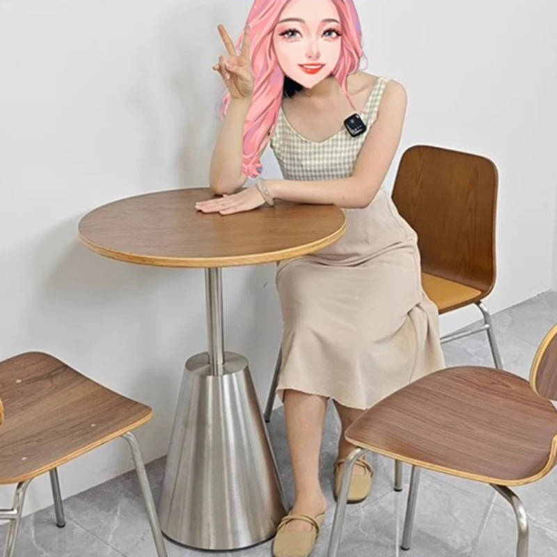 

Легкий роскошный обеденный стул Apple, простая бытовая панель, мягкий журнальный столик, наслаждающая расслабляющая мебель для кафе, Soffbord XY40KFZ