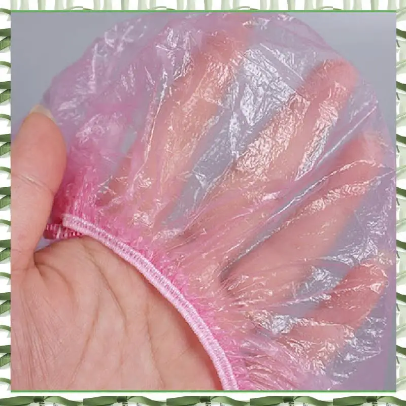 

Профессиональный инструмент 1000Xset, розовая эластичная шапочка для душа, женская водонепроницаемая шапочка для душа, спа-салон, отель, цвет волос, ванная комната