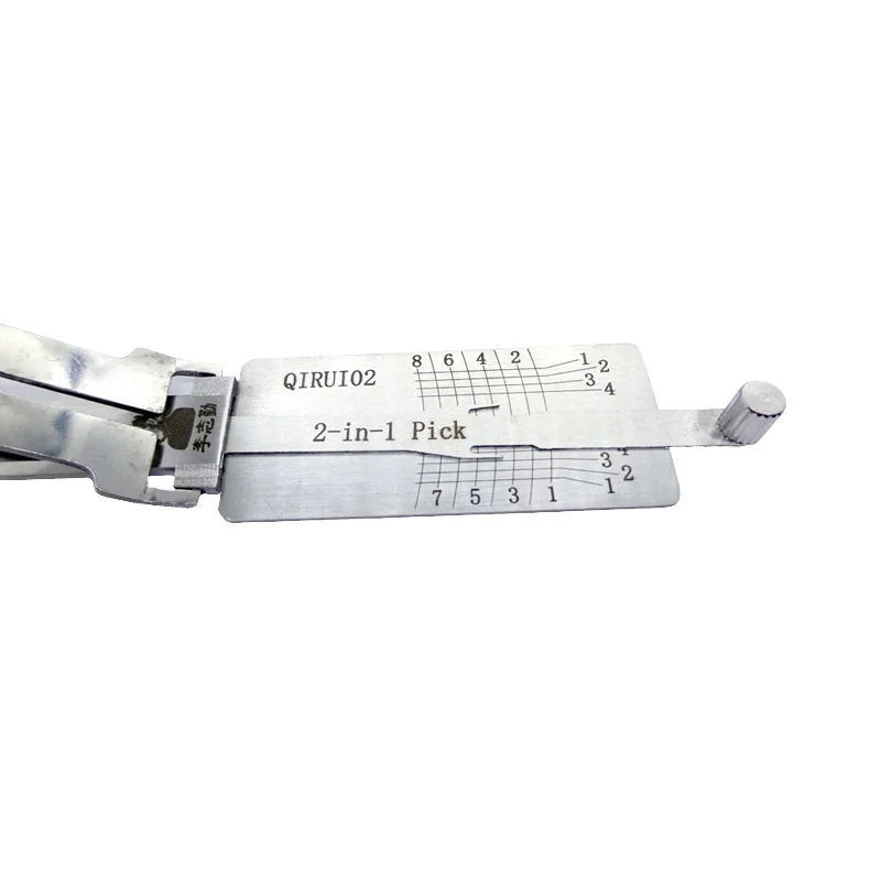 Lishi QIRUI02 2 in 1 Lock Pick Decoder Ignition Car Door Opener for Chery A3 A5 Tiggo 3 Fengyun 2 Models Flat Milling