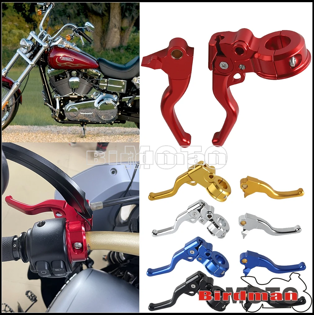 1 Pair For Harley Sportster Hugger XLH883HUG Roadster XL883R Motorcycle Brake Easier Pull Clutch Lever Aluminum Moto Accessories