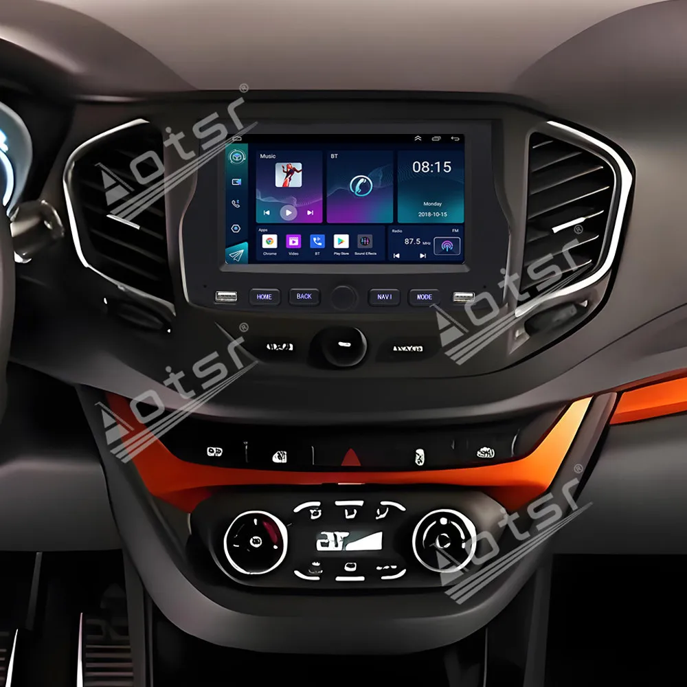 7.0 inch Auto CarPlay Android 13.0 For Lada Granta 2015 to 2018 Car Multimedia radio Player GPS Navigation stereo HD head Unit