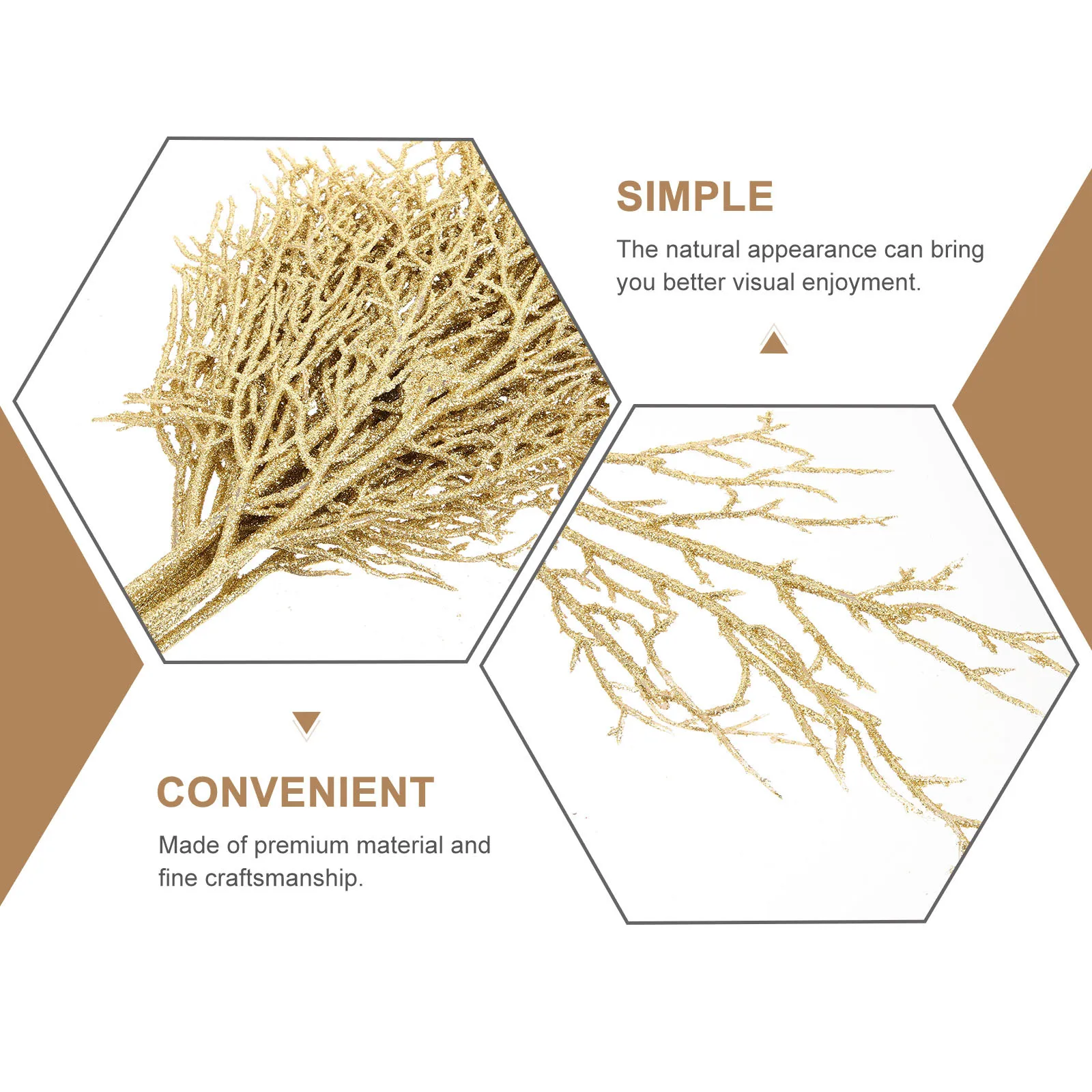 

10Pcs Artificial Glitter Leaves Xmas Tree Festival Supplies Party Decor Artificial Leaves Props Christmas Decorations