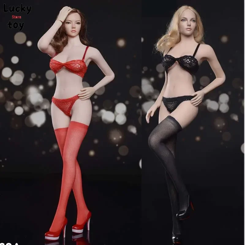 1/6 Scale Seamless Stockings Lace Underwear Set Female Clothes Set  Model 5 Colors for 12 Inches Action Figure Body Toy