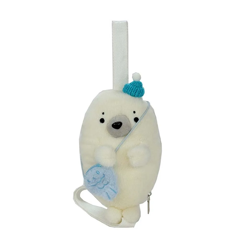 

Утолщенная милая сумка-мешок через плечо в виде акулы, мягкая, очаровательная, из ПП-хлопка, легкая, с мультяшным дизайном, подарок