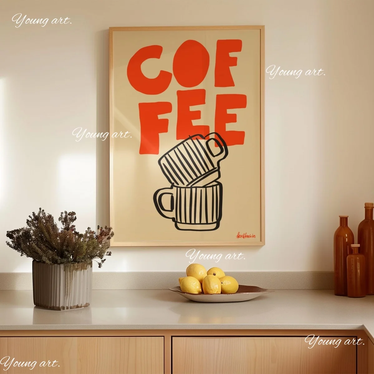 Coffee Club Canvas Print Poster But First Coffee Modern Abstract Aesthetics Art Prints Kitchen Cafe Wall Art Home Decor Poster