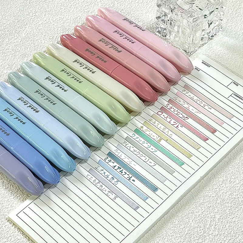Single-ended Gradient Highlighter Ins Japanese High-value Three-color Marker Student Drawing Key Notebook Pen Marker Pen