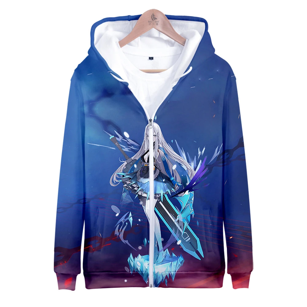 Toren Van Fantasy Game Rits Hoodie Unisex Lange Mouw Vrouwen Sweatshirt Harajuku Streetwear 2022 Casual Stijl 3d Kleding