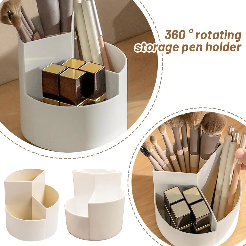 360 ° Вращающийся держатель для ручек, большая емкость, настольный пенал, подставка для канцелярских принадлежностей, школьный органайзер для хранения, офисный органайзер, ручка с 9 сетками R4L6