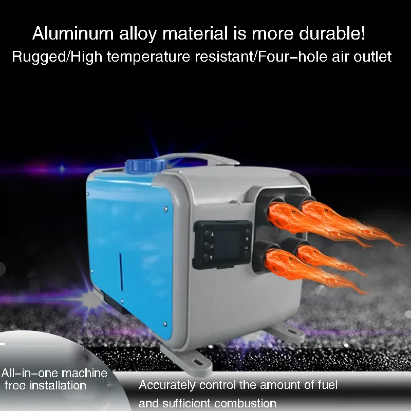 Aquecedor de ar inteligente, temperatura constante, aquecedor a diesel, aquecimento rápido, máquina integrada, vários interruptores