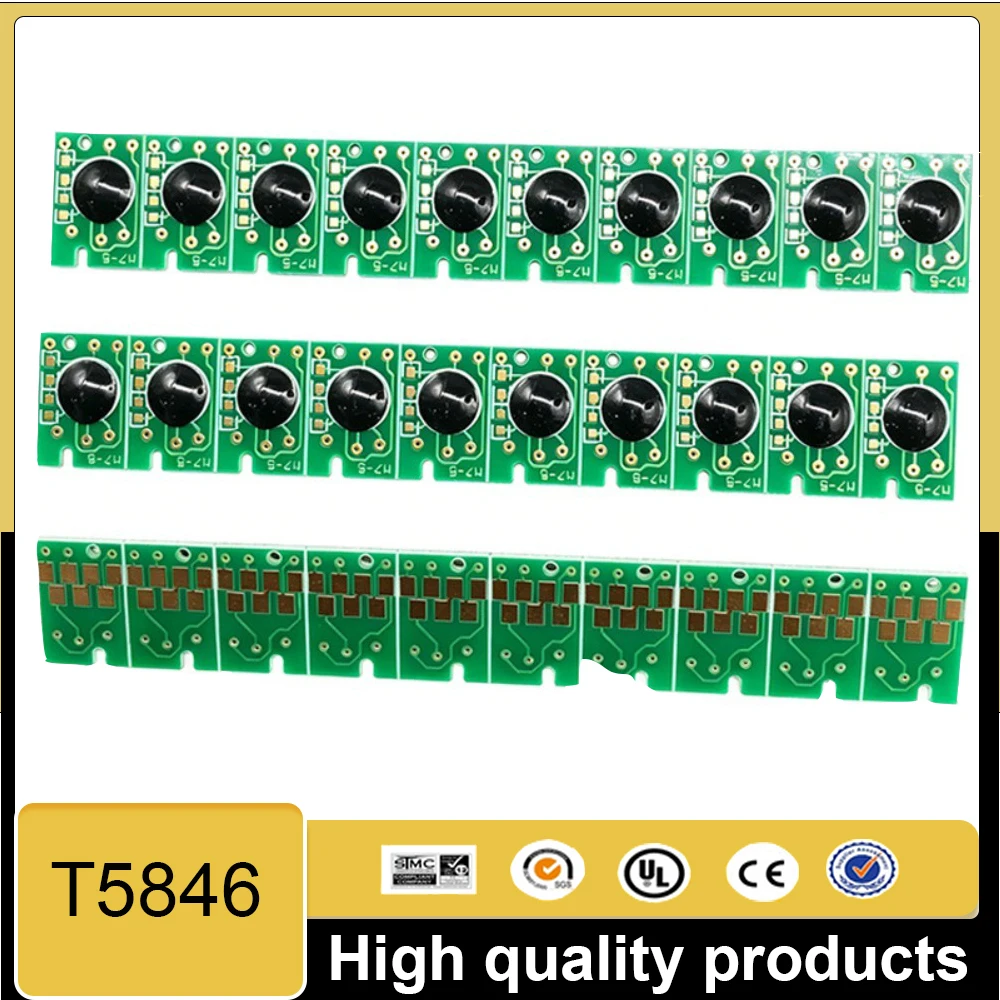 Vilaxh T5846 One Time Use Chip For Epson PM200 PM240 PM260 PM280 PM290 PM225 PM300 Ink Cartridge Single Use Disposable Chips