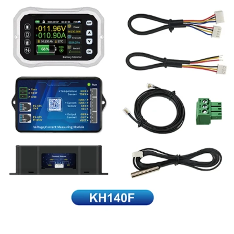 Bluetooth Battery Monitor Voltage Current Tester Capacity Indicator RV Battery VA Coulomb Meter