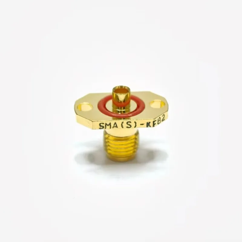 Factory Direct RF Coaxial Connector 2 Hole Flange Jack For RG405 086 Semi-rigid Cable Connector Accessories Connector