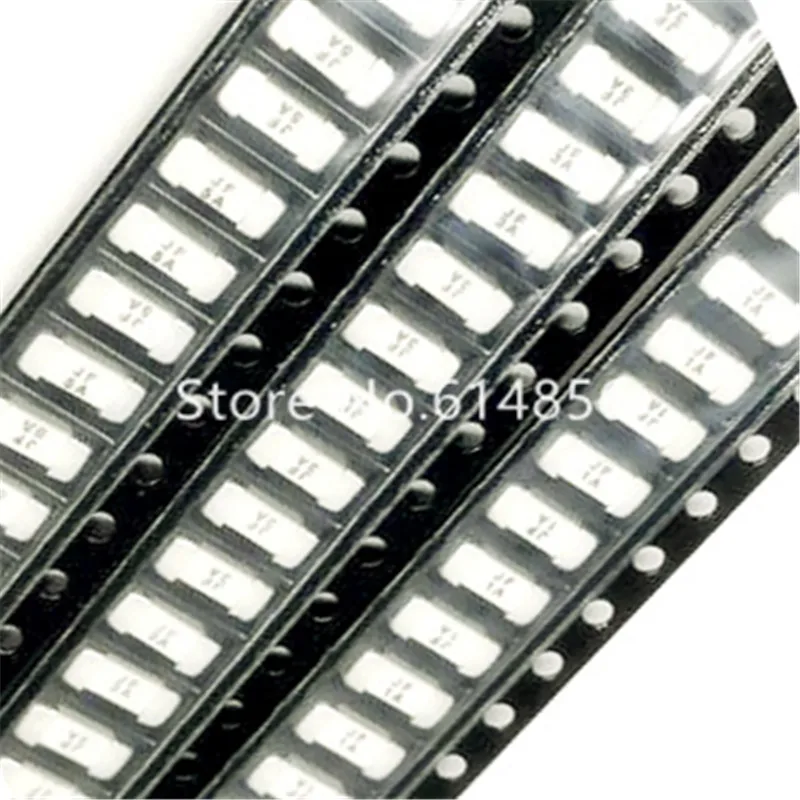 50PCS 1808  SMD Fast blow Fuse 0.5A 500mA 1A 2A 3A 4A 5A 6.3A 8A 10A 12A 15A 20A 500MA 750MA 2410 ultra-rapid 125V 250V AC 0451