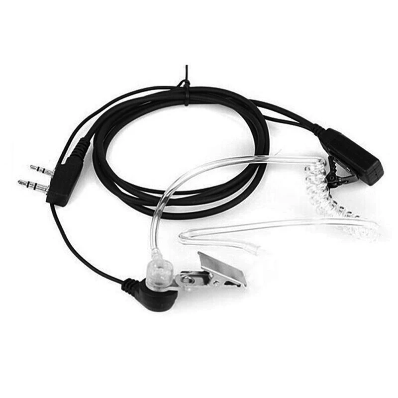 【C】FBI Style Headset Earphone Earpiece Mic Security Radio Walkie Talkie Pro 2 Pin