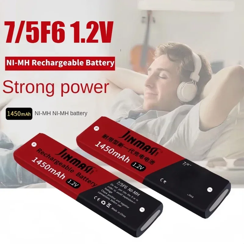 New 1.2V 7/5F6 67F6 1450mAh Ni-mh Battery 7/5 F6 Cell Fast Charging for Panasonic Sony Walkman MD CD Cassette Player Batteries