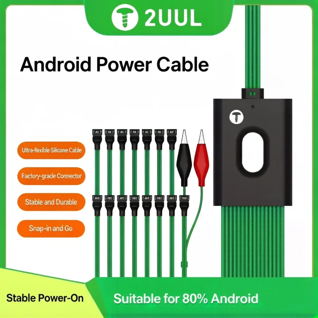 

2UUL Android Power cable Snap - in & Go 80% Android Compatible ultra - flexible silicone Factory - grade connector StableDurable