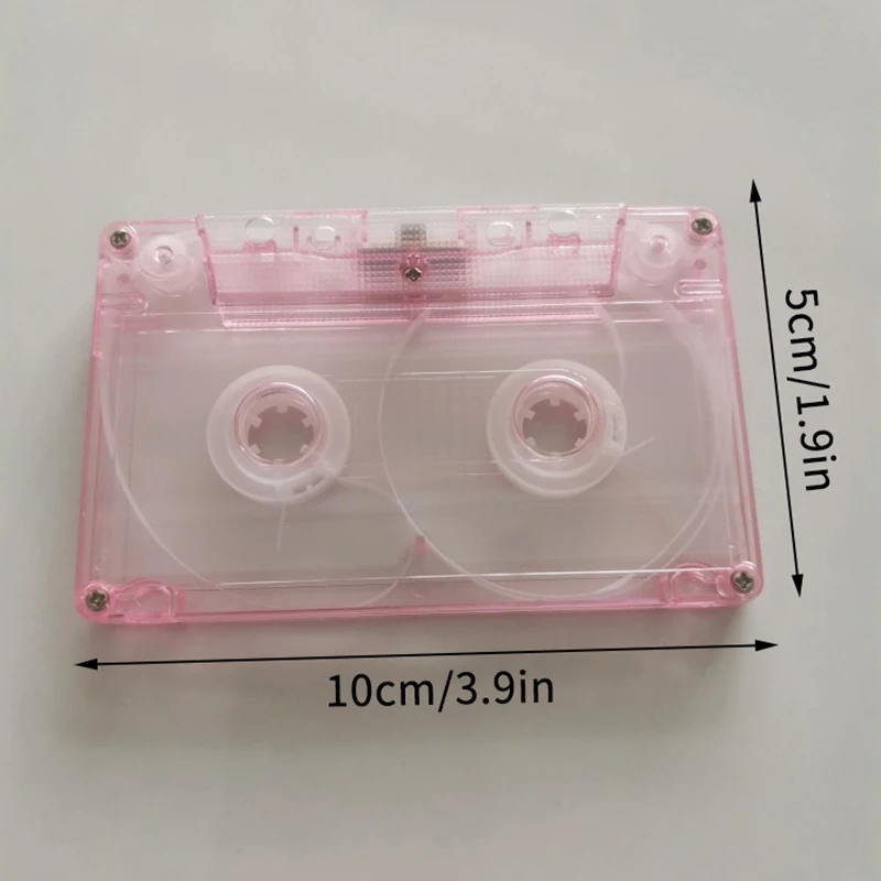1Pcs Transparent Cassette Tape Storage Box Audio Magnetic Recording Blank Tape Case Dustproof Box