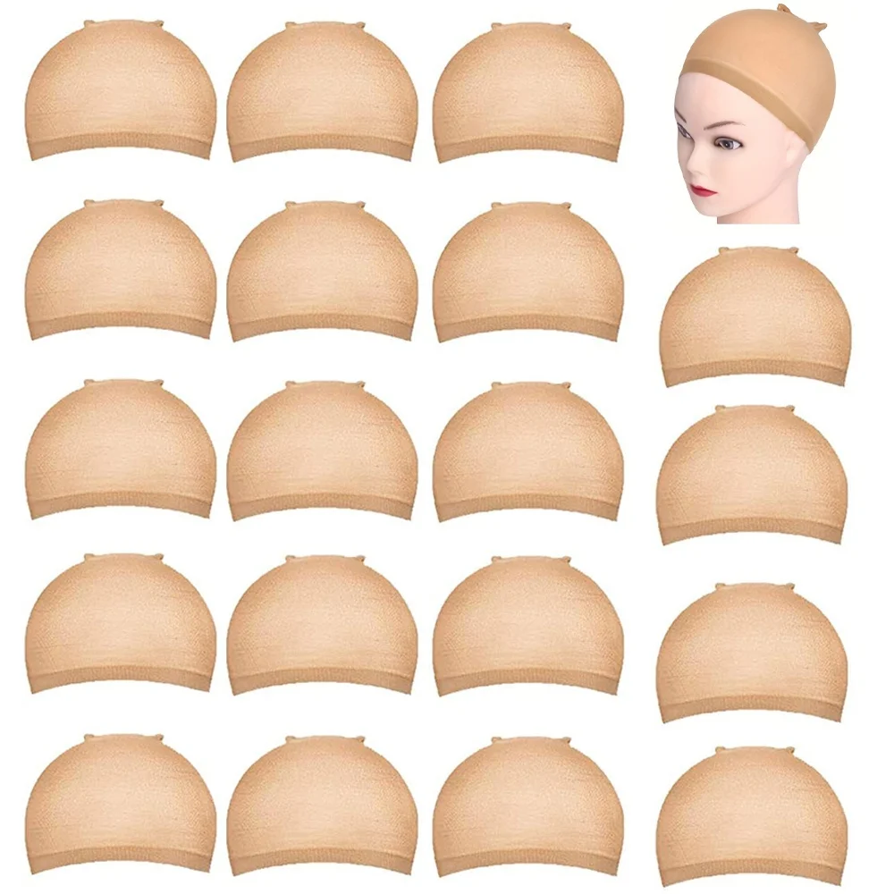 

20pcs HD Wig Cap Elastic Breathable Invisible Wig Caps Perfect For Professional Use