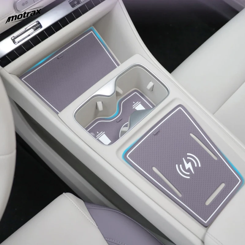 For MG 4 MG4 Urban EV 2026 2027 Wireless Charging Silicone Pad Water Cup Center Control Panel Protection Storage Accessories