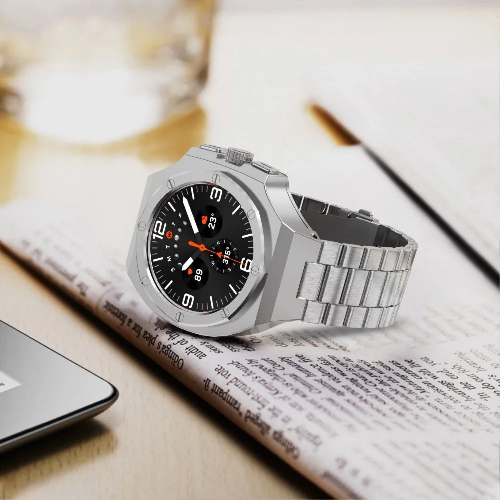 For Samsung Galaxy Watch Ultra2/Ultra Aluminum Alloy AP Mod Kit Protective Case Band Strap