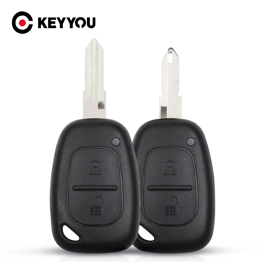 KEYYOU 2 Buttons Remote Car Key Cover Fob Shell Case For Renault Traffic Master Vivaro Movano Kangoo For Vauxhall Opel Vivaro