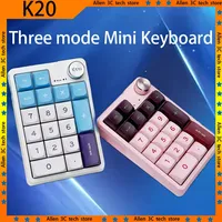 Kzzi K20 Mini Keyboard Keypad Three Mode Bluetooth Wireless Gasket Mechanical Keyboard Accessory For Computer Office PC Gaming