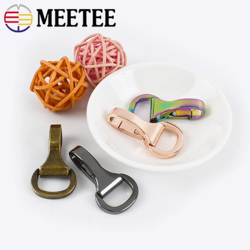 5/10 pz Meetee 15mm borsa in metallo fibbie borsa cinghie catenacci aragosta moschettone collare per cani Clip accessori per il cucito fai da te