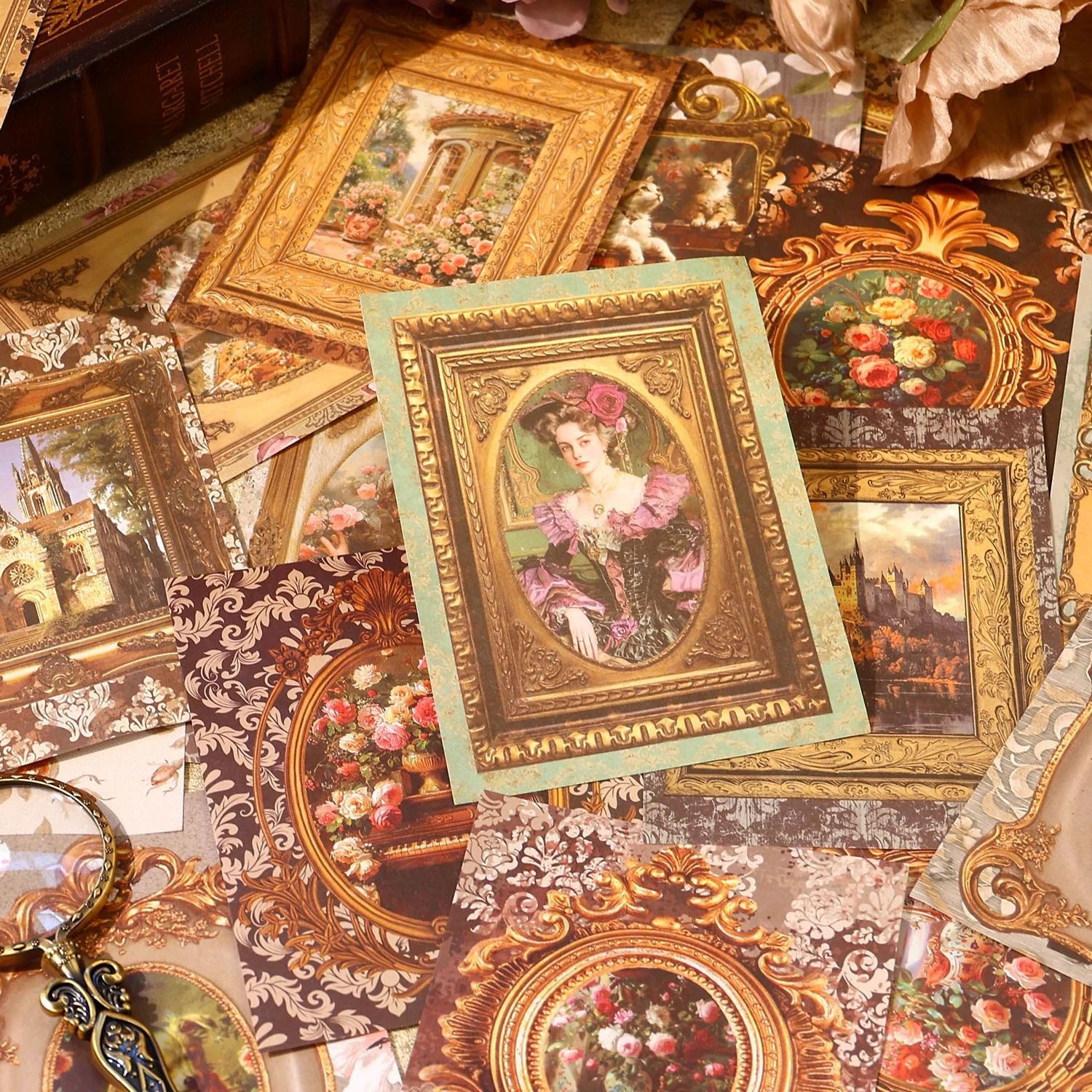 JIANQI 20 stücke Vintage Materialien papier Scrapbooking Materialien diy Fotoalbum Collage Journal Kreative Schreibwaren Kunst Papier