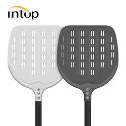 kitchen Utensil 12inch Perforated Pizza Paddle Shovel Aluminum Hard Coating Detachable Pizza Peel Tray for Pizza Oven Gadget