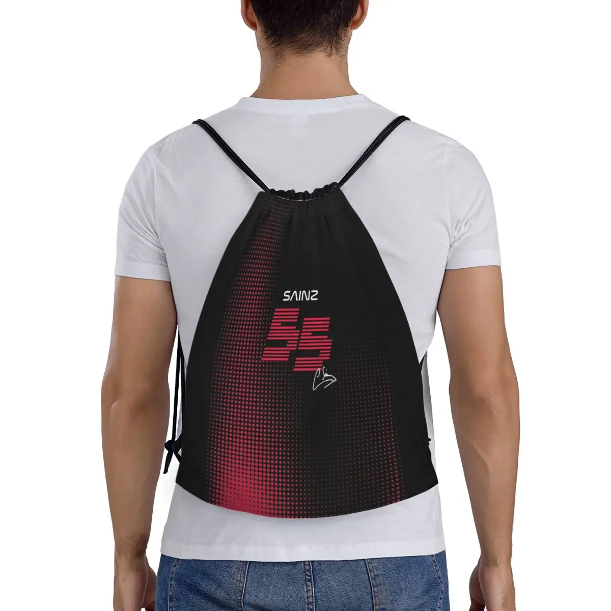carlos-sainz-jr-f1-assinatura-grafico-escuro-mochilas-multi-funcao-sacos-de-cordao-saco-de-armazenamento-sacos-de-livro-para-estudantes-de-viagem
