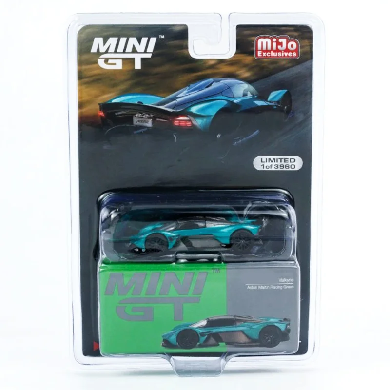 

Литая под давлением модель автомобиля MINI GT 1:64 SportCar Valkyrie Green Blister