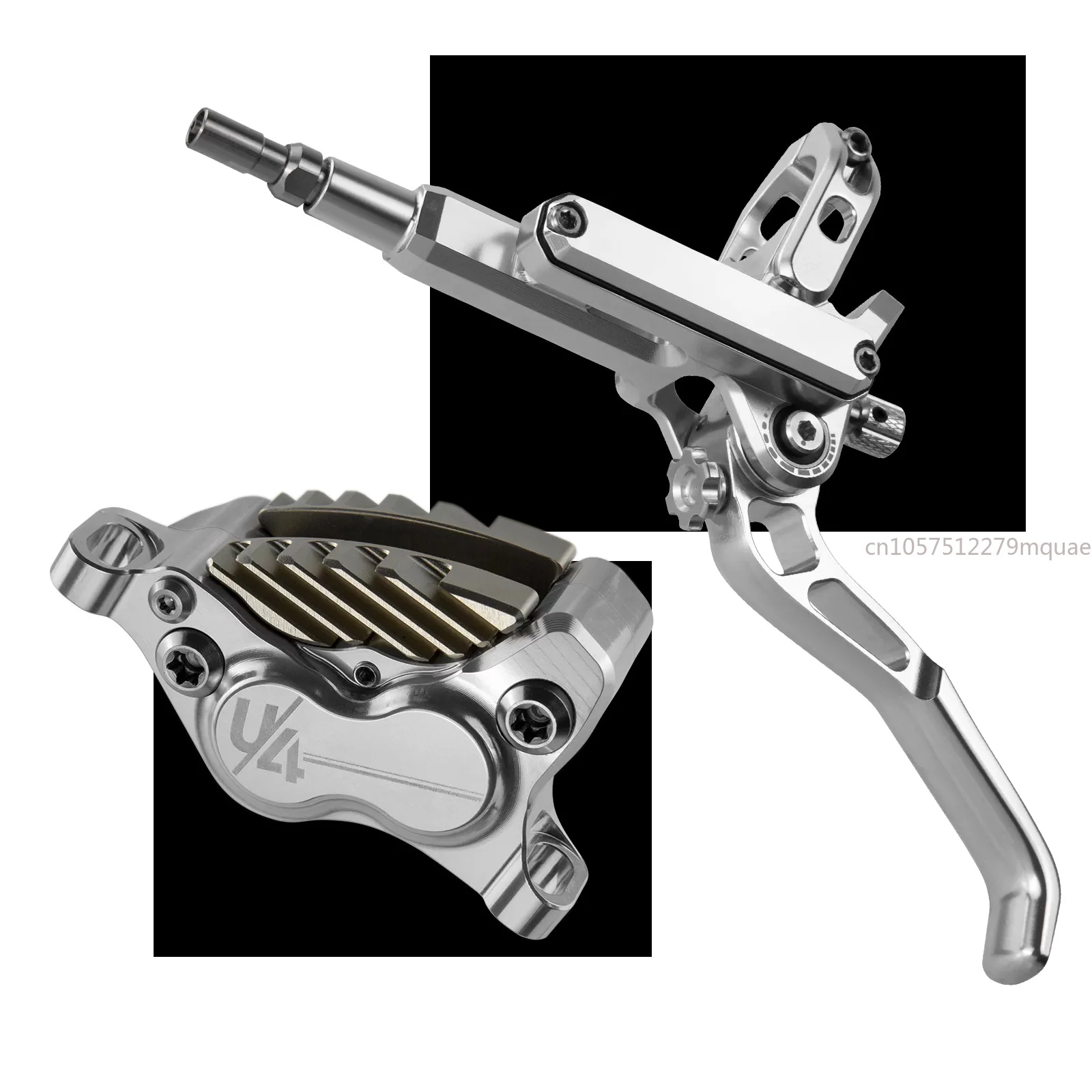 Large Size Independent Heat Dissipation Clamp LHP + -U4 Four-piston Brake Horizontal Cylinder Mountain Bike Hydraulic Disc Brake