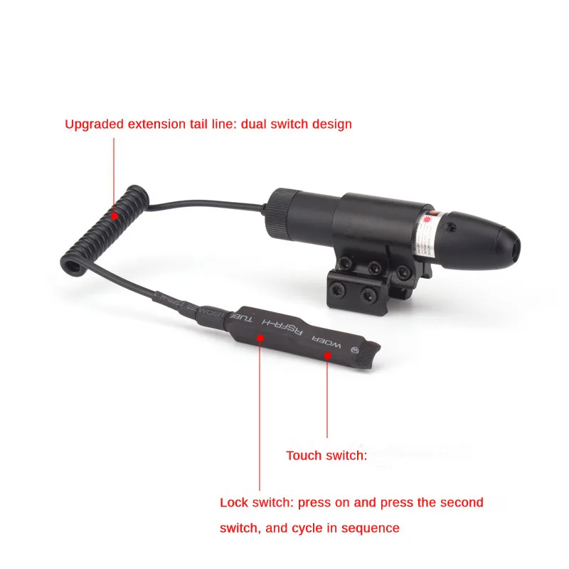 Pointed laser sight can be adjusted up, down, left, right for laser calibration, green laser sight, infrared laser