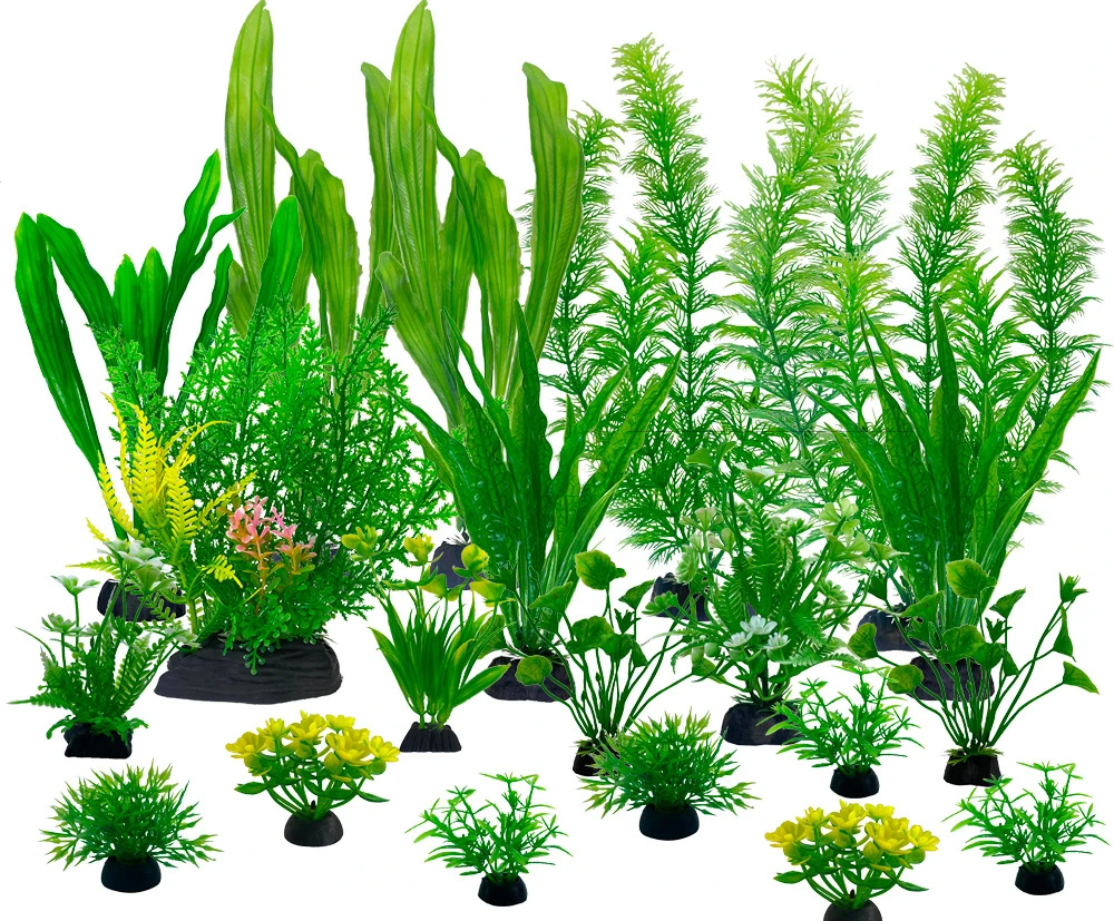 10Pcs Green Artificial Aquariu - огляд і ціна Aquarium Fish Artificial
