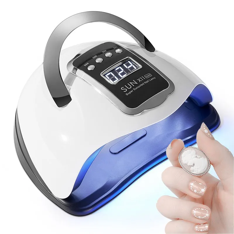 220W High-Power Gel Nail Lamp for Beginners & Professionals with RUN Technology & Portable Design