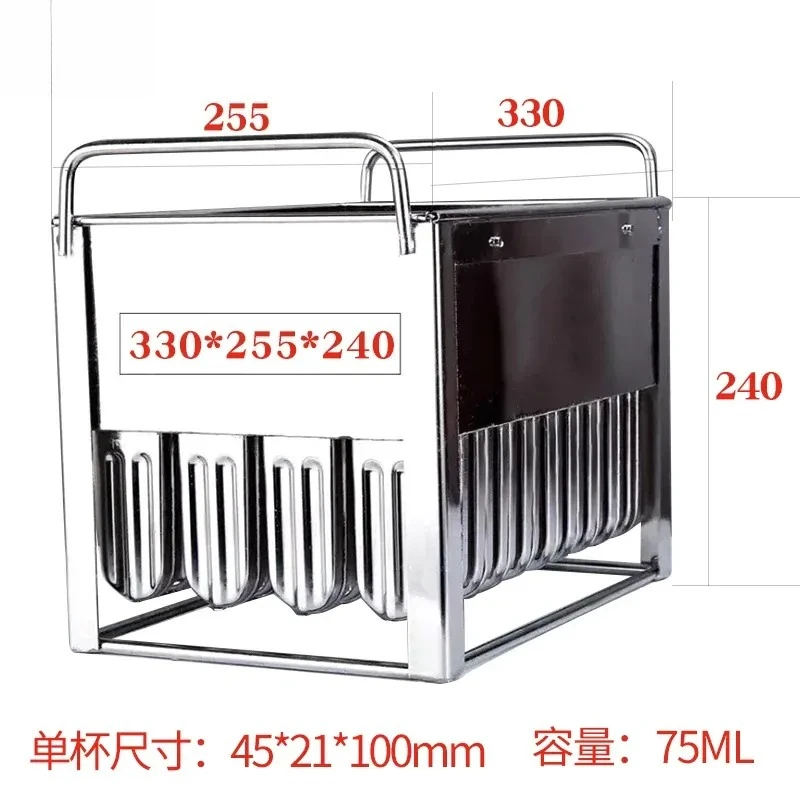 for Stainless Steel Ice Cream Mold Household Homemade Popsicle Large Frozen Ice Cube Quick Freezer Tray Kitchen Gadget
