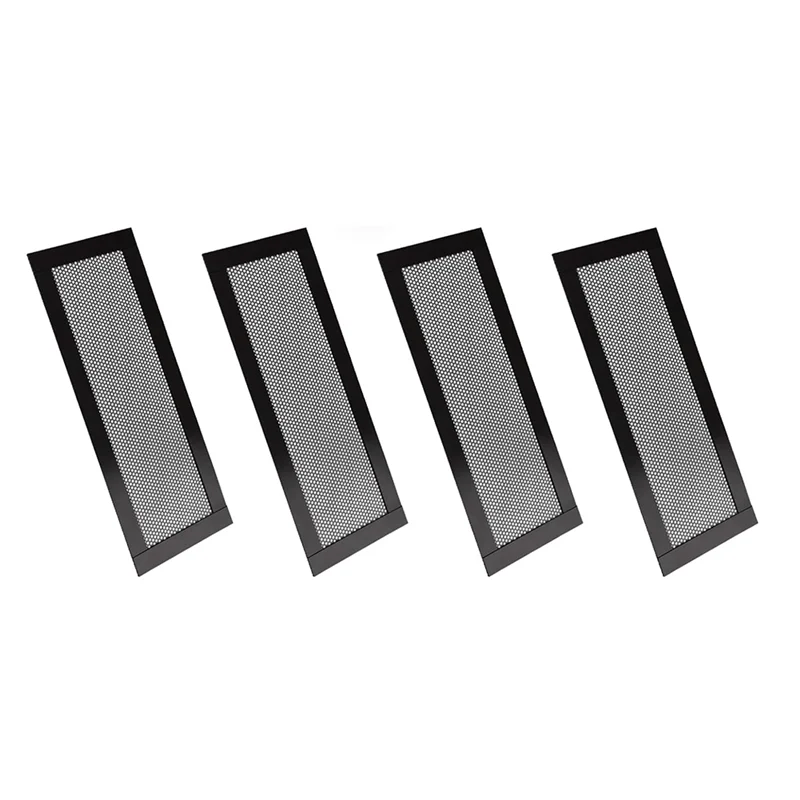 AS63-4Pcs Magnetic Floor Ventilation Cover 4X10inch Air Ventilation Screen Cover PVC For Wall Ceiling Floor Captures Debris Dura