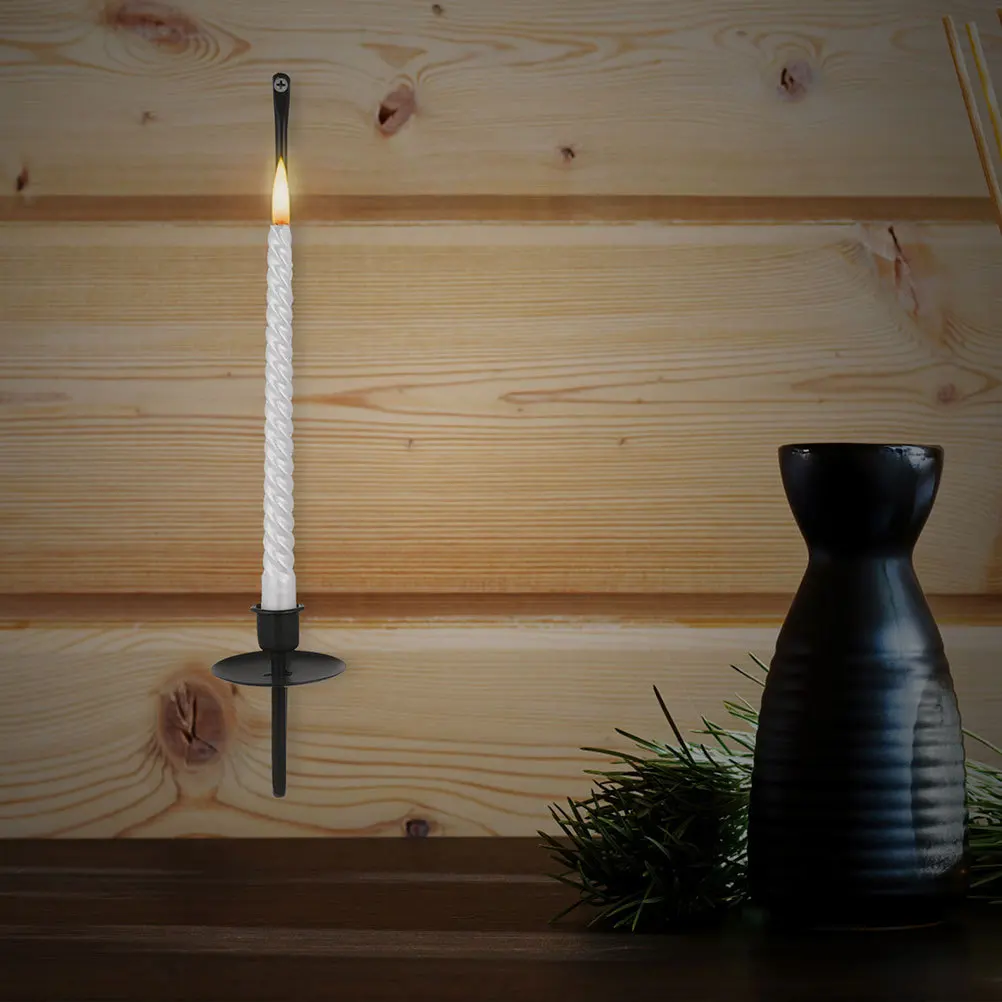 

4pcs Metal Wall Sconce Holder Modern Tall Hanging Candlestick For Living Room Farmhouse Fireplace Decor Vintage Taper