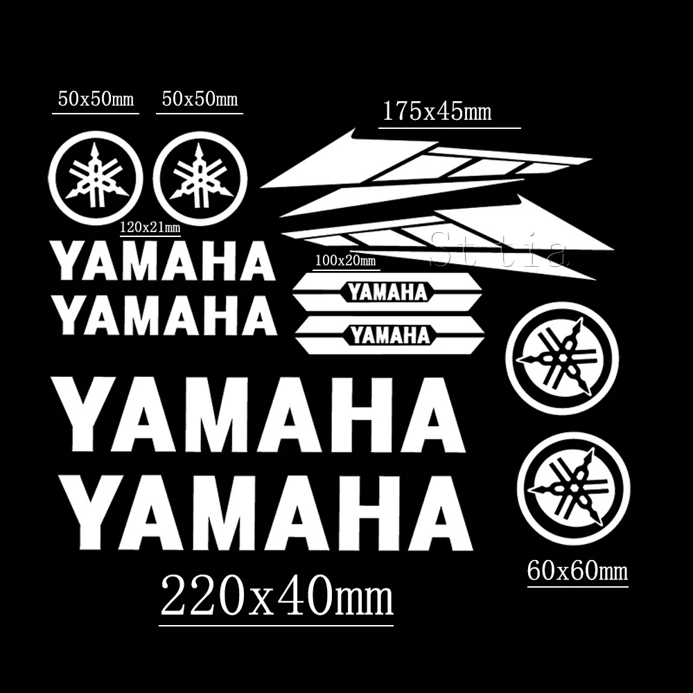 الفينيل ياماها ملصق شعار دراجة نارية خزان خوذة دراجة سيارة صائق كيت #2