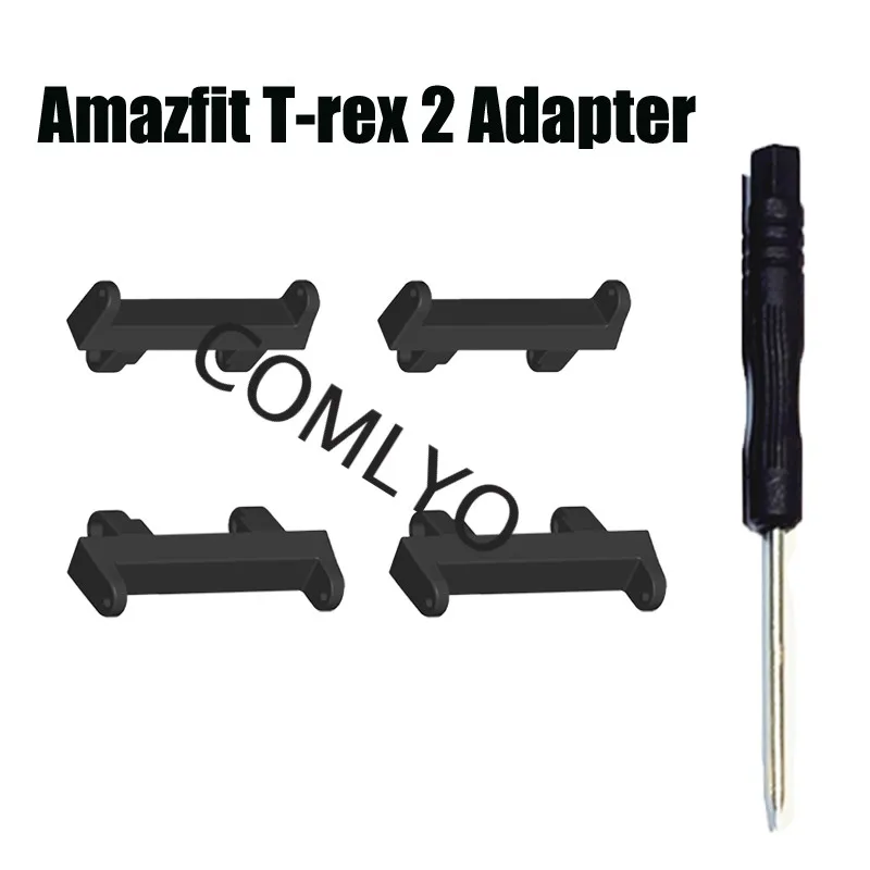 For Amazfit T-Rex 2 T Rex 2 Adapter Metal Stainless Steel Lugs Smart Watch Strap Connecting Screwdriver Accessories