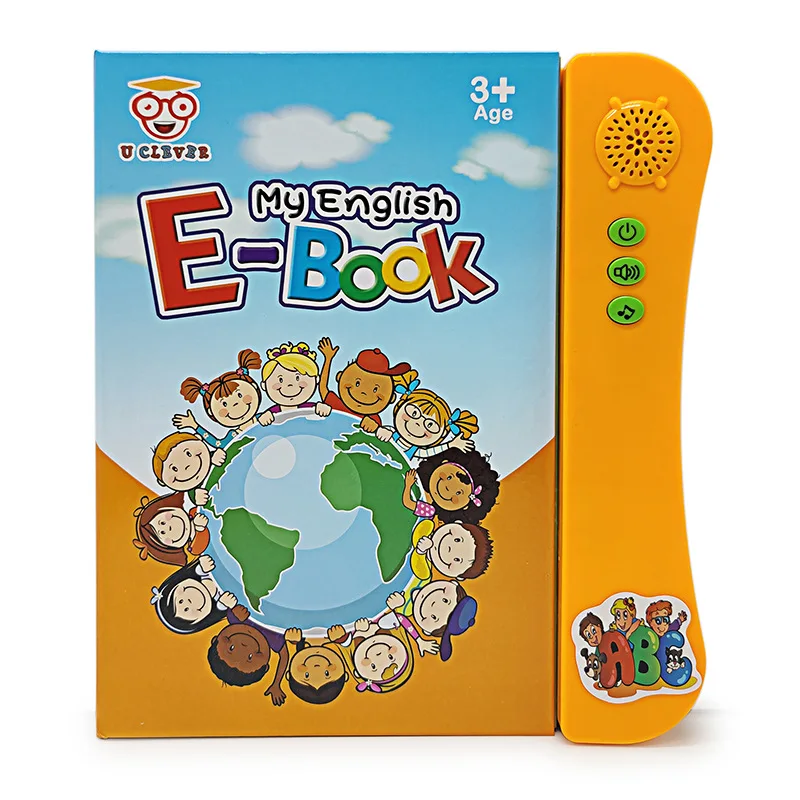 Libro de lectura en idioma inglés para niños, libro electrónico de aprendizaje, máquina de lectura de voz interactiva, juguetes educativos para edades tempranas, regalo para niños