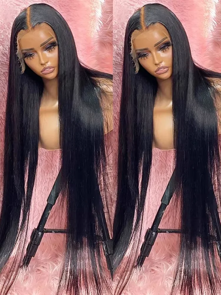 

30 36 40 Inch Straight Lace Front Human Hair Wigs Full 13x4 13x6 HD Lace Frontal Wig 100% Raw Human Lace Hair Wigs for Women