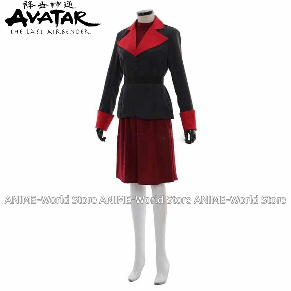 Anime Avatar Asami Sato Cosplay Costume Dress Custom size Any Size Shoes Wig